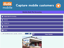 Tablet Screenshot of bubblebathgrooming.com
